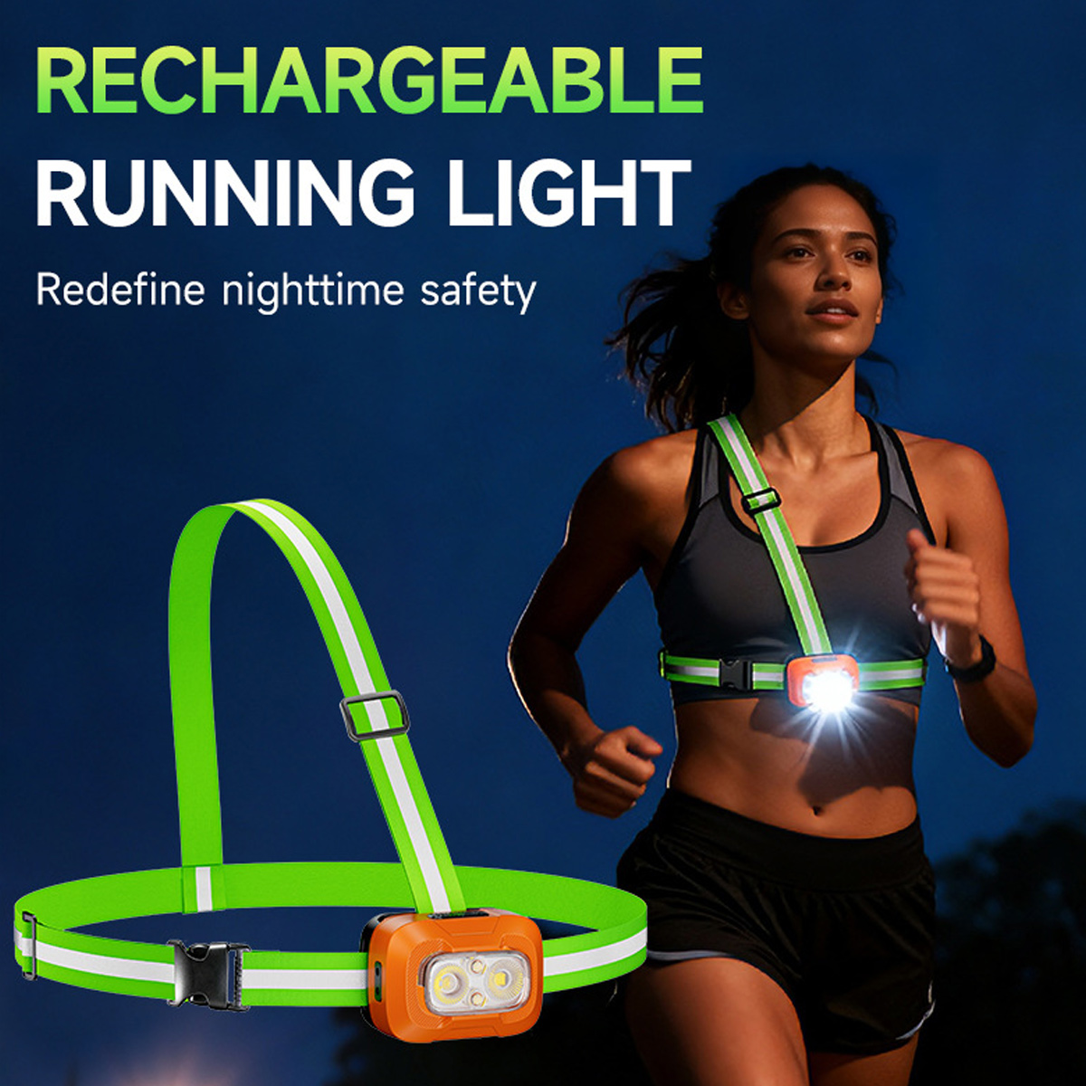 Фонарь для бега с USB-зарядкой – обзор и цена Running Gear For Night