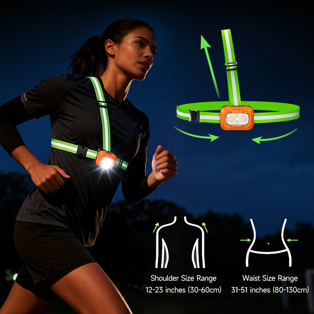 Фонарь для бега с USB-зарядкой – обзор и цена Running Gear For Night