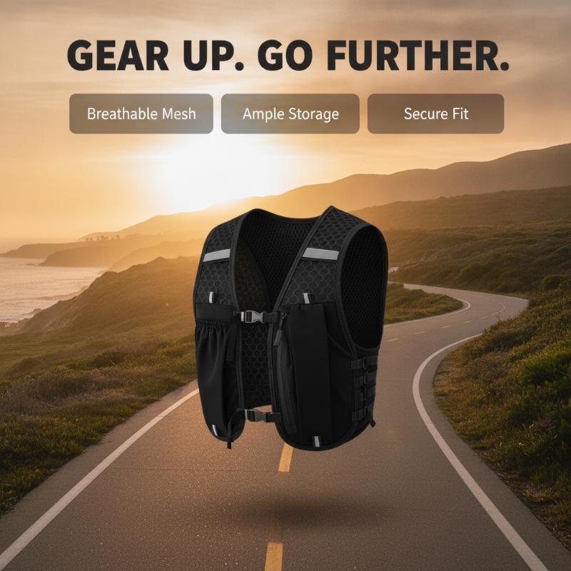 Новый беговой жилет унисекс, л – обзор и цена Running Gear For Marathon